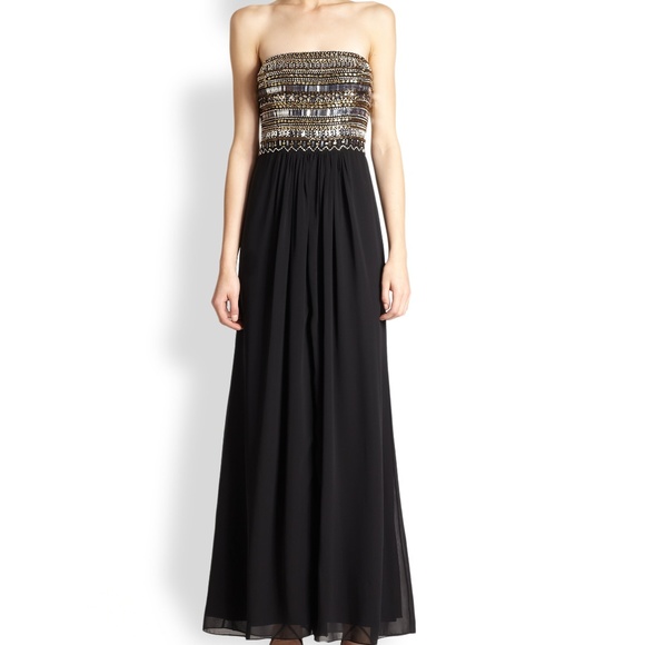 Aidan Mattox Dresses & Skirts - Aidan Mattox Strapless Gown Beaded